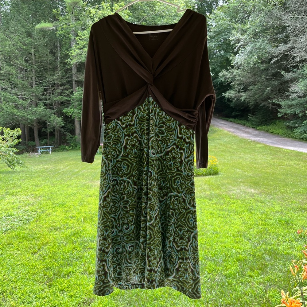 Title Nine dress long sleeve womens size medium